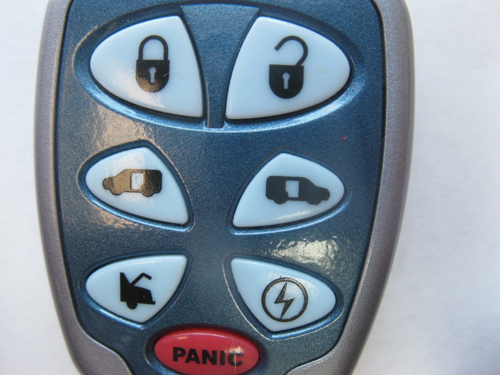 Clean Autostart 2 Way Remote Clicker Fob Starter 7 Button Gs107sh Blue LED NICE!