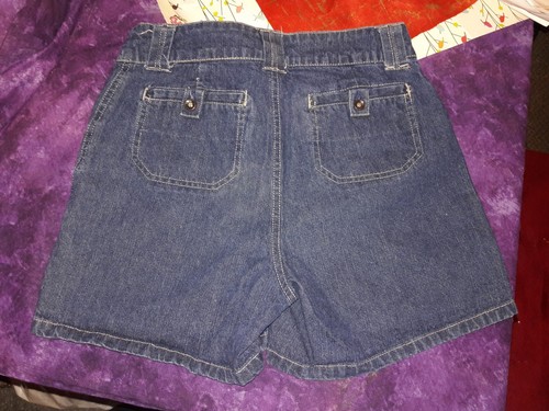Vintage High waisted Rise denim jeans shorts Girls Size 14 High Sierra