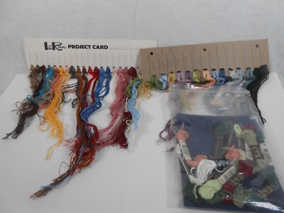 Lo Ran 2 cards with Embroidery Floss and lot of DMC Floss