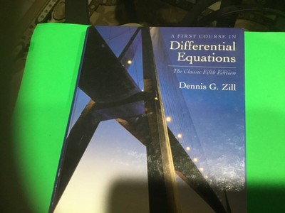 college books A First Course In Differential Equations,The Classic Fifth Edition