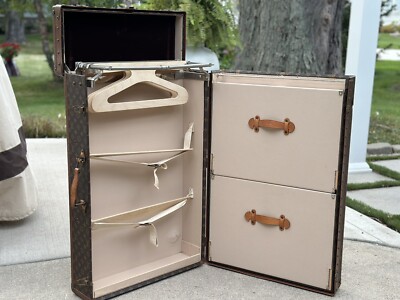 Louis Vuitton Wardrobe 85 Casier Homme Monogram Tall Travel Suitcase Trunk