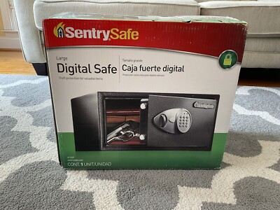 Large SentrySafe 0.98 cu ft Safe Box Electronic Digital Lock Steel Black X105P