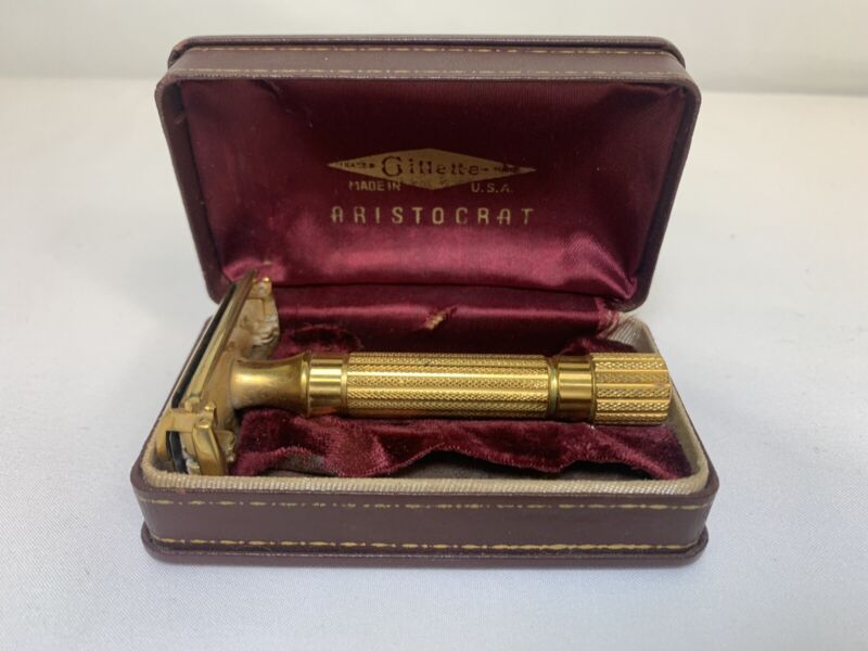 Vintage Gillette Aristocrat Shaving Blade with Presentation Box