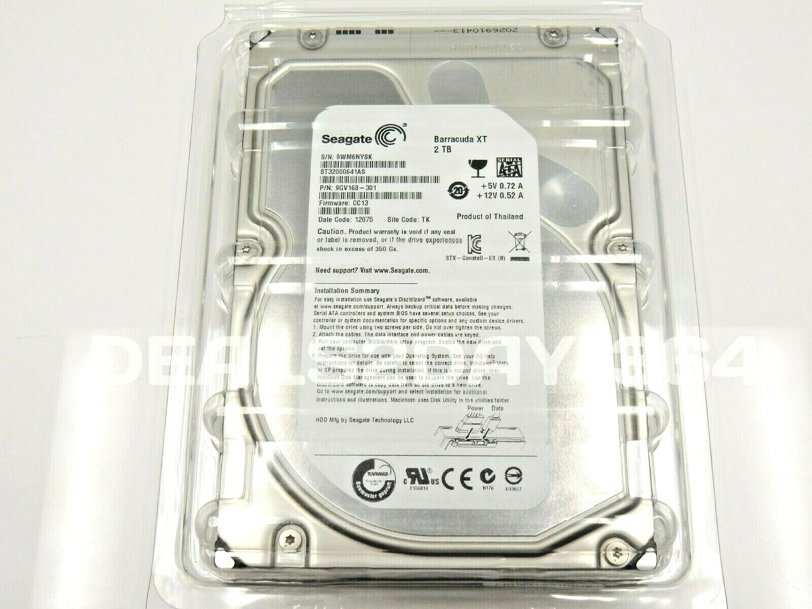 Seagate Barracuda XT 2 TB 7200RPM 64MB Cache 3.5-Inch Bare