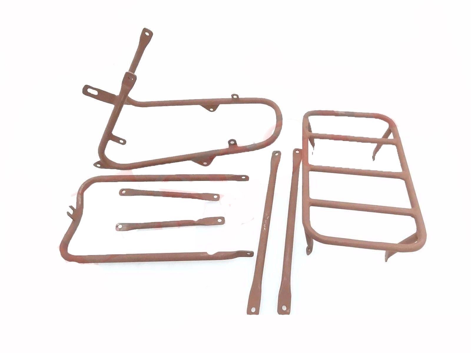 For Norton 16h Raw Metal Front & Rear Mudguard Set With Complete Stay Kit 