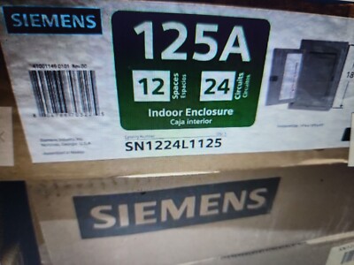Siemens SN Series 125 Amp 12- Space, 24-Circuit Indoor Main Lug Center 
