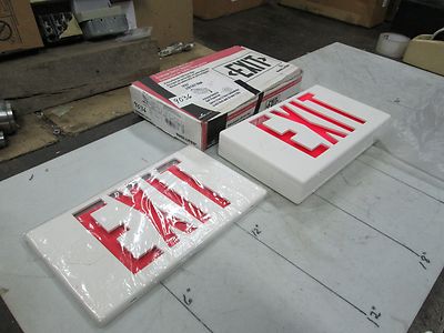 Cooper Sure-Lites LED Exit Sign Cat #LPX7 120/277V No Battery NOS (NIB)