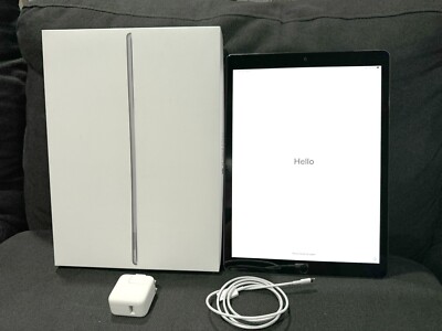 Apple iPad Pro 1st Gen 128GB, Wi-Fi + 4G (TMobile), 12.9 in - Space Gray + BOX