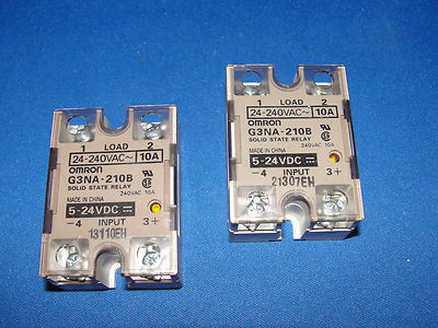 G3PA-210B-VD OMRON SOLID STATE RELAYS Qty of 3 10amps 5...24DC Coils