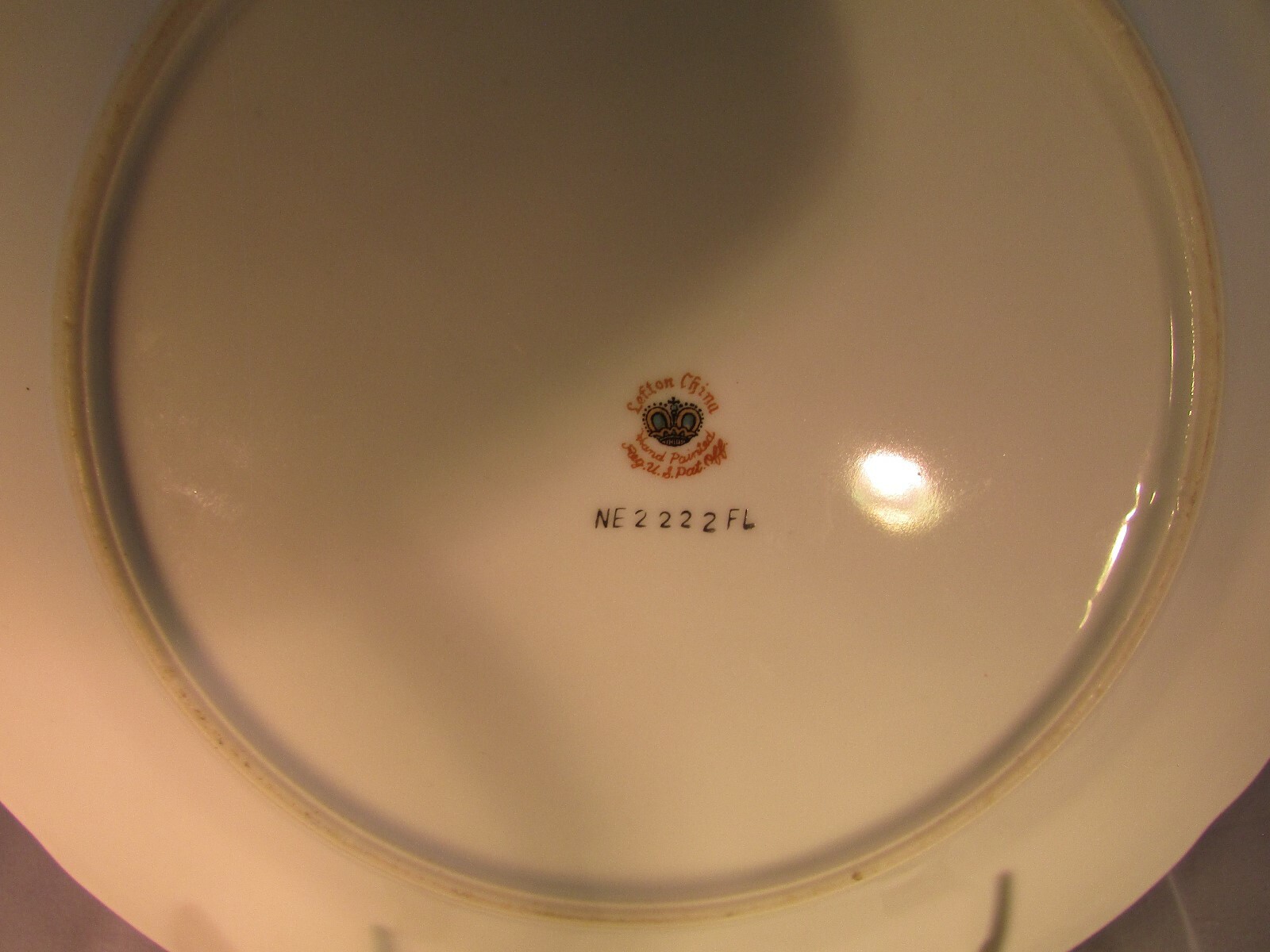 Beautiful Vtg Hand Painted Lefton Heritage Serving Plate with Tea Roses