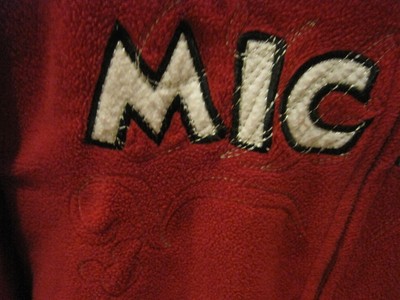 Disney Mickey Mouse Red Fleece Zip Up Jacket Sweatshirt VGUC JUNIOR M 7/9