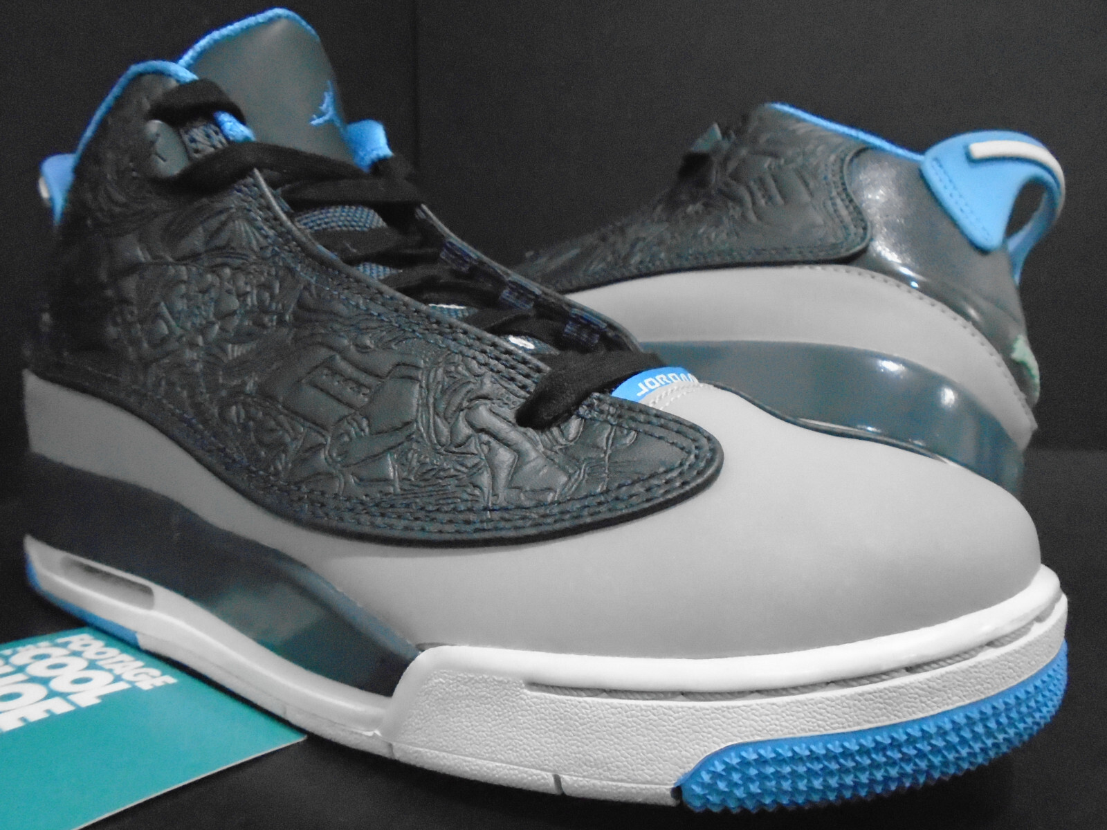 NIKE AIR JORDAN DUB-ZERO GS XX 20 WOLF GREY UNC BLUE WHITE