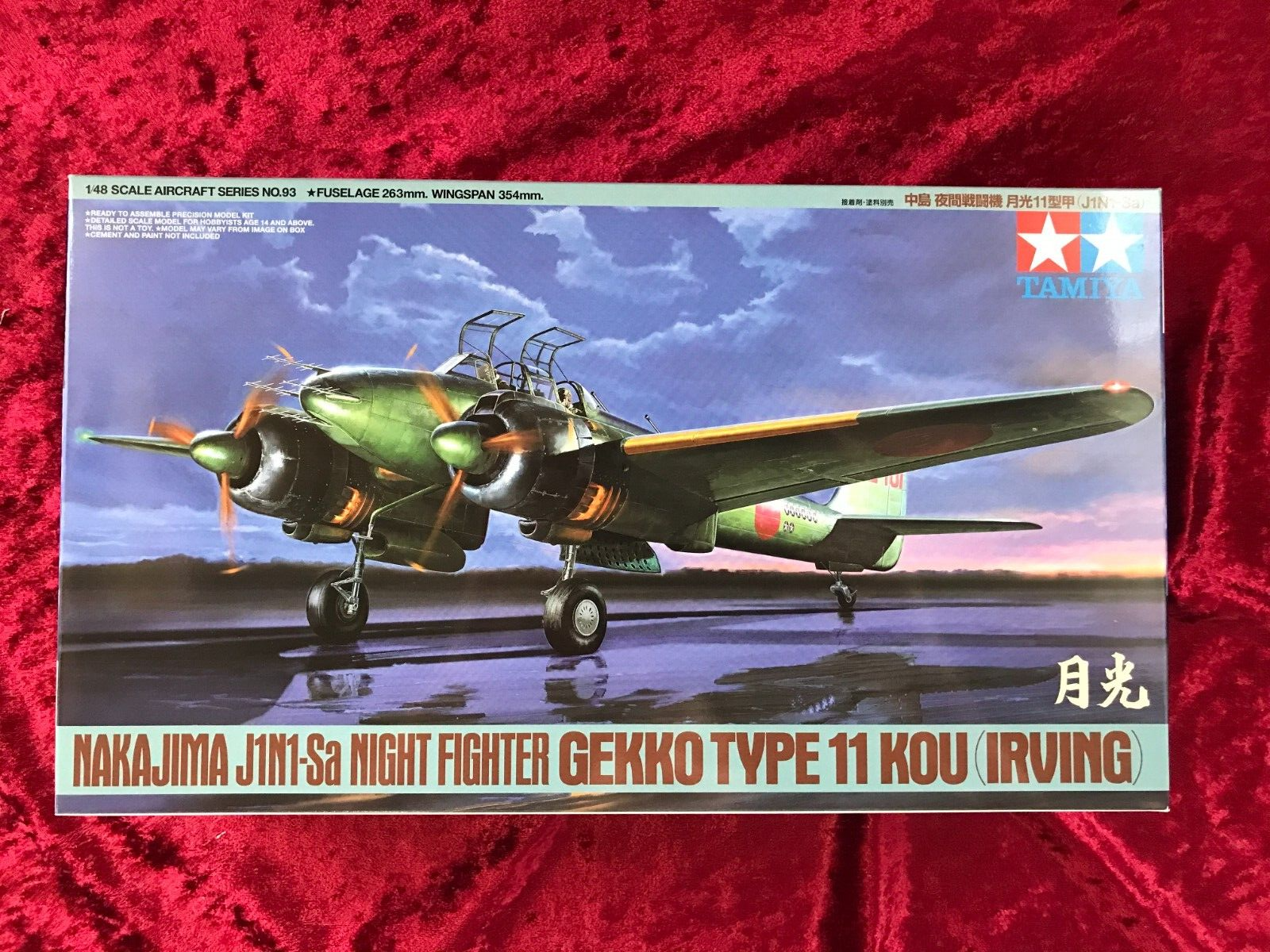 TAMIYA 1/48 Nakajima J1N1-Sa Gekko Type11 Kou (IRVING) Model Kit