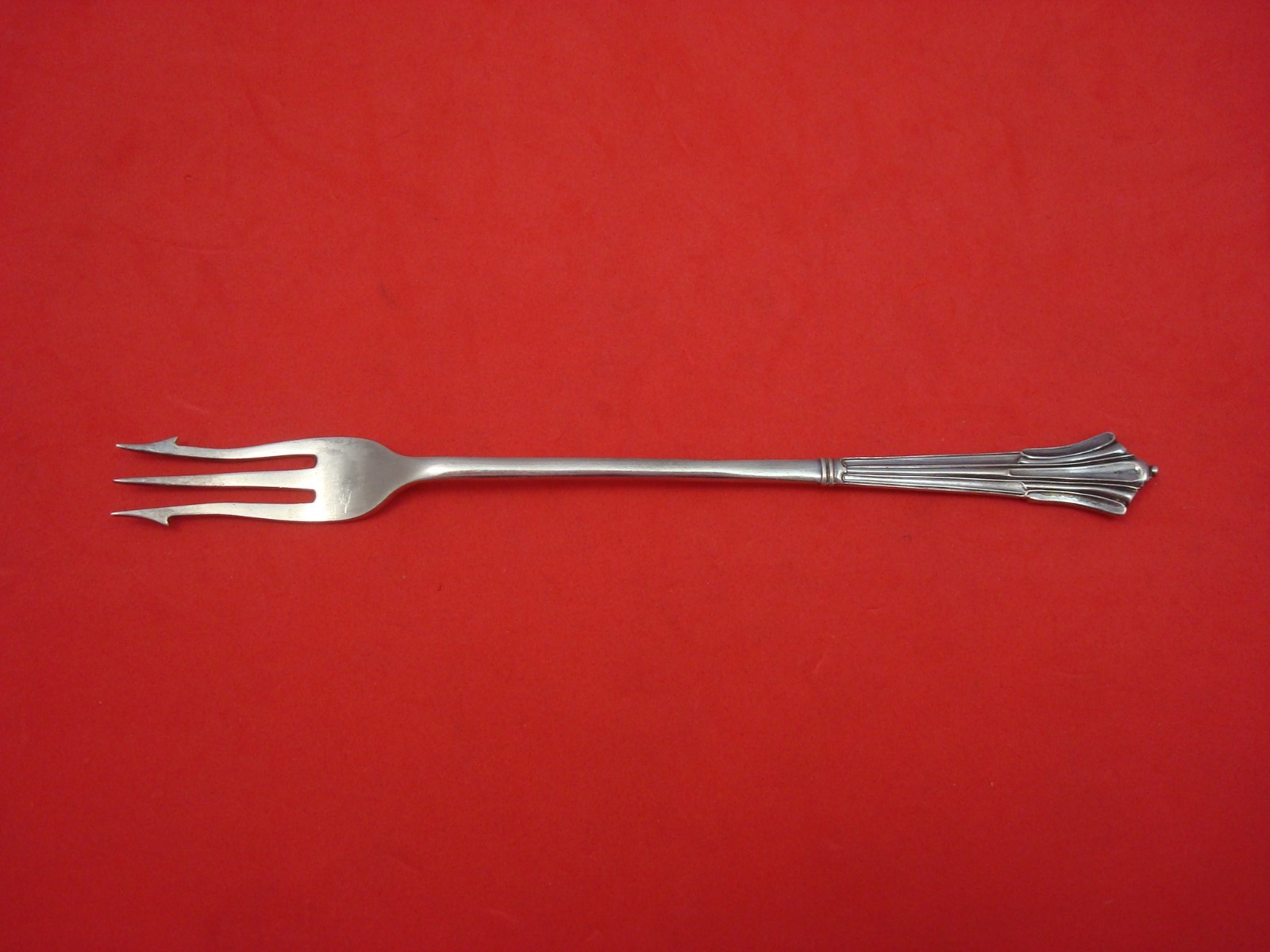 English Sterling Silver Olive Pickle Fork Long Handle 7 3/8" eBay