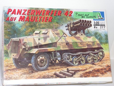 ITALERI 277 1/35 PANZERWERFER 42 AUF MAULTIER OPEN/MAY NOT BE COMPLETE