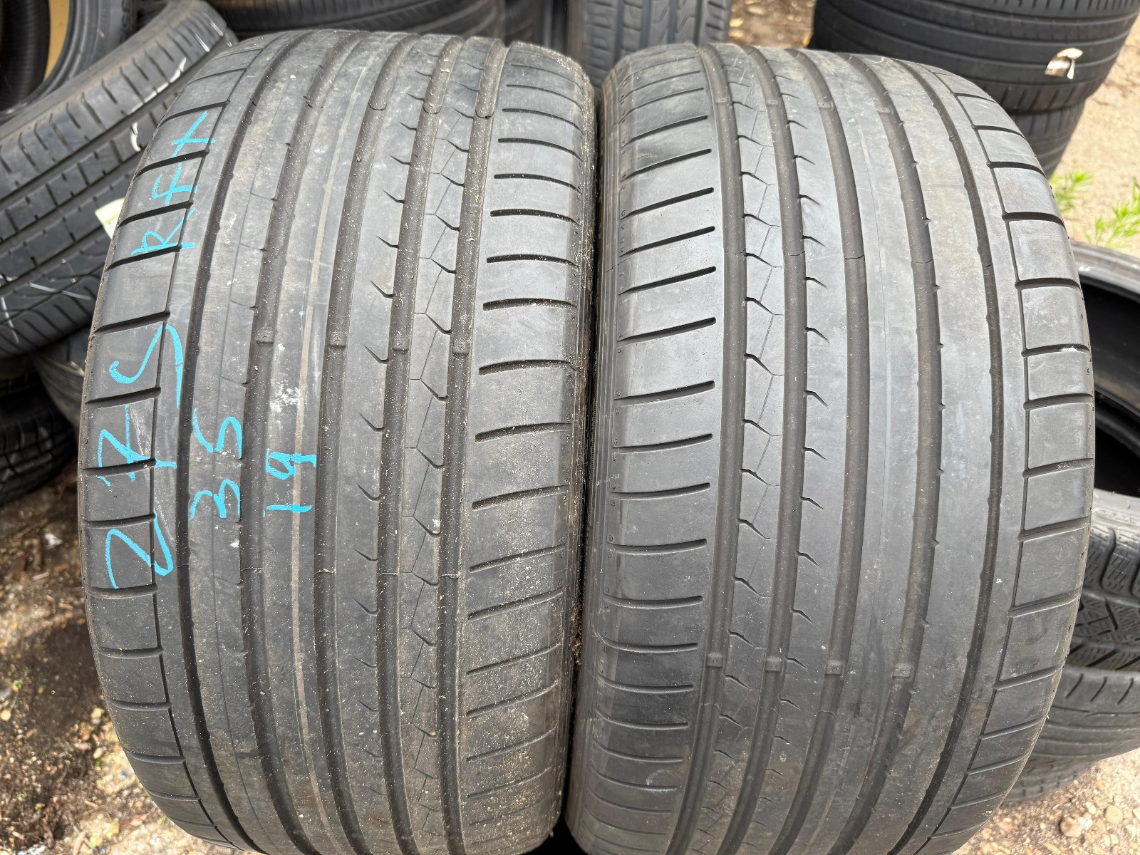 275 35 19 Dunlop RunFlat, 108Y, x2 A Pair 5.3mm (F1_tyres) FOD L3747
