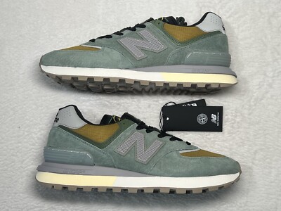 New Balance Stone Island x 574 Legacy Light Green Yellow size 10.5 M DEAD STOCK