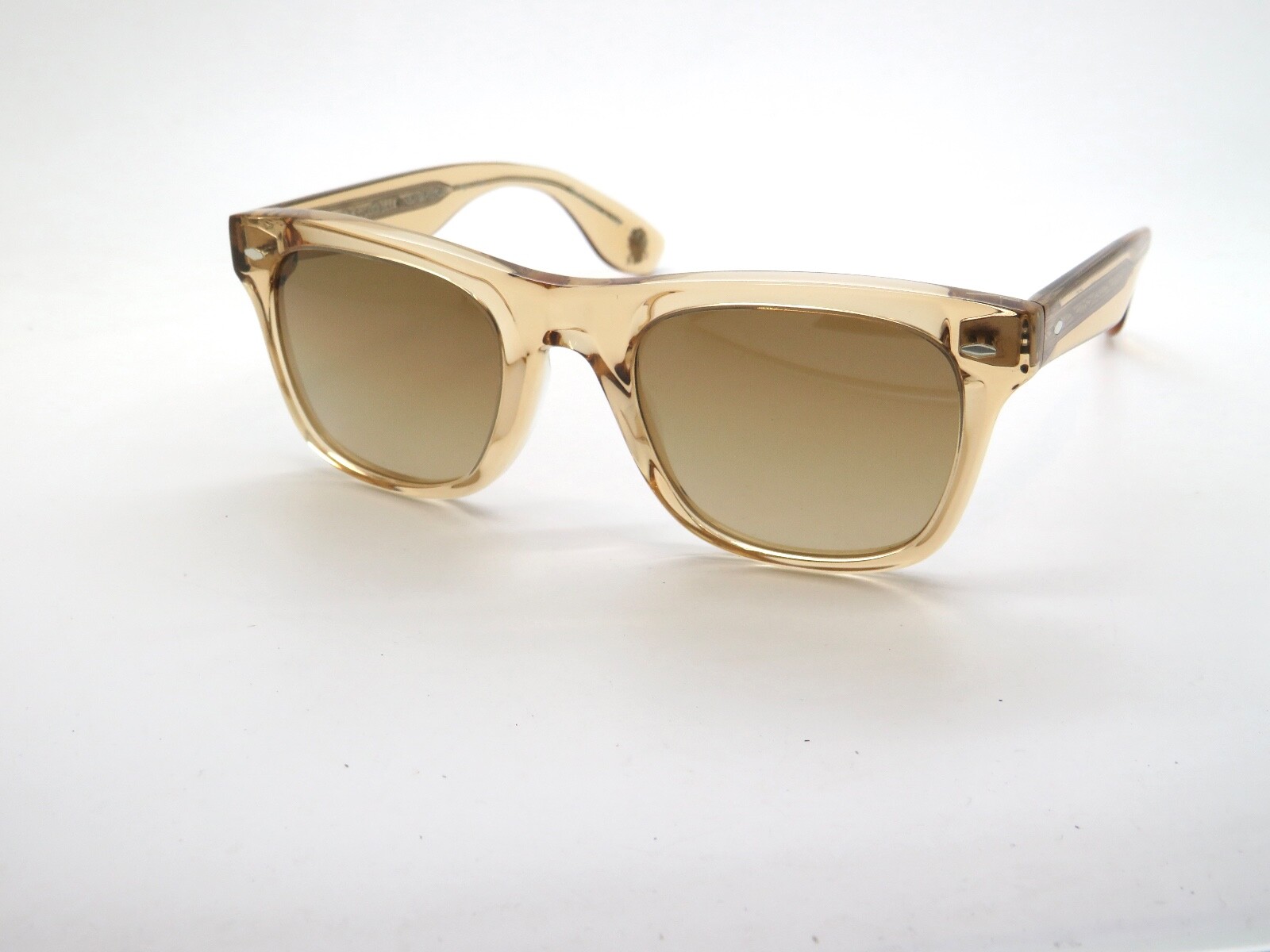 Pre-owned Oliver Peoples Mister Brunello Cucinelli Ov5519su 1765q4 Photochromic Sunglasses In Chrome Amber