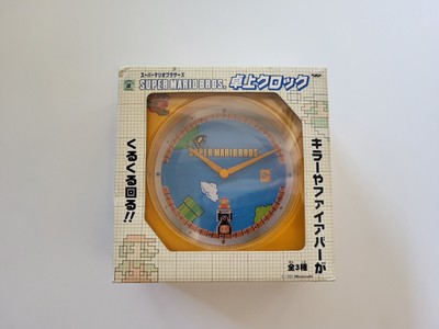 Vtg UNOPENED 2004 BANPRESTO NINTENDO Super Mario Bros. Desk Clock Arcade Prize