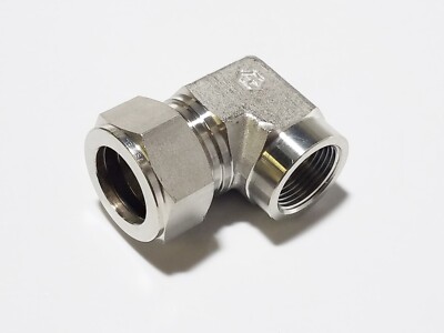 HAM-LET 770LSS1x3/4 Let-Lok 1'' Tube OD x 3/4'' FNPT Stainless 316L Female Elbow