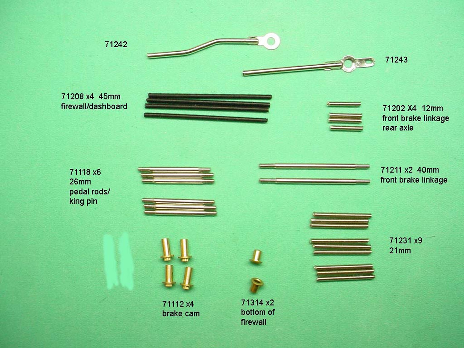 aaa Team Associated 71112 Titanium Front Axles, 8.5mm RC10T6.1