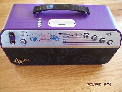 Disney Hannah Montana iPod Dock Guitar Microphone Amplifier Music Speaker System