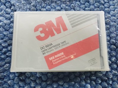 3M DC 600A Data Cartridge Tape 60 Mbytes 620 ft (189.0m) NEW SEALED