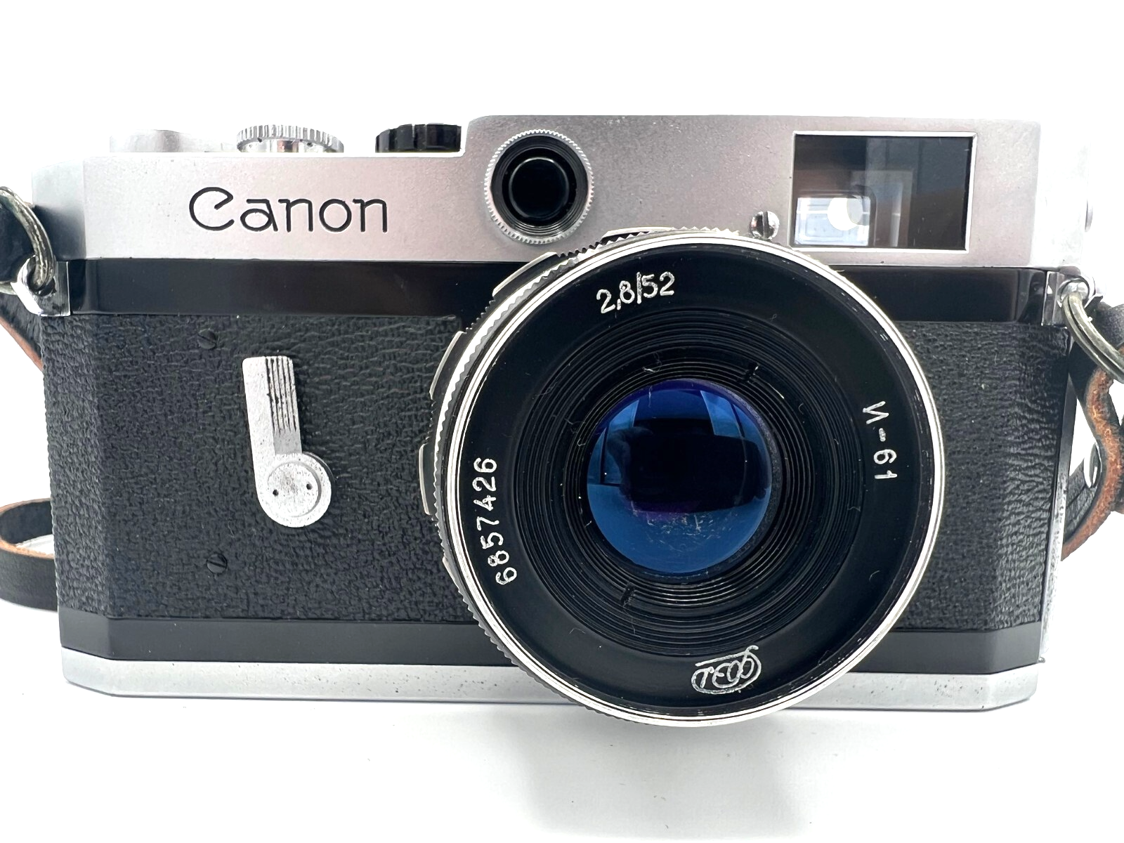 Canon P ポピュレール　35mm 1:2.8 Canon P 35mm Rangefinder Film Camera 52mm f/2.8 Lens From