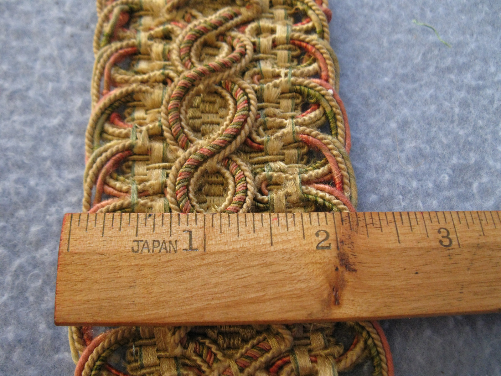 2 Yards of Vintage Ornate Upholstery Trim