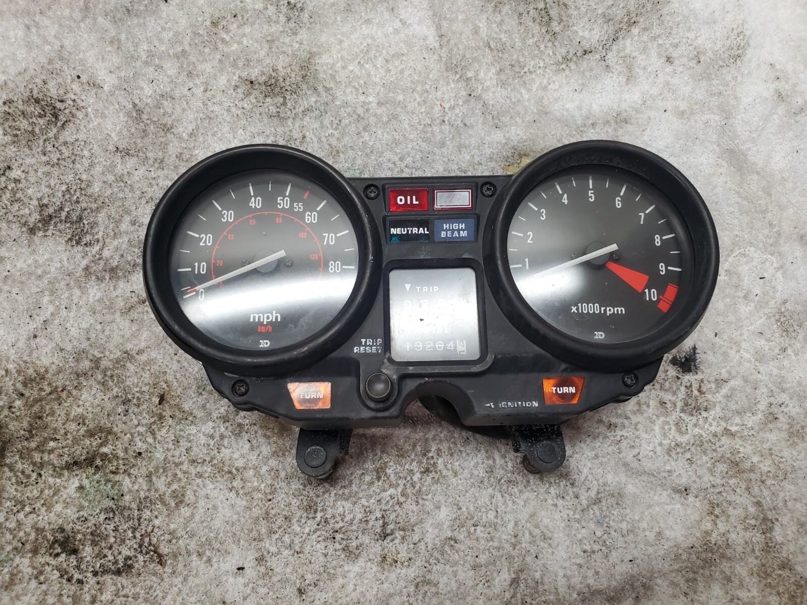 1980 Honda CB 750 F CB750 F Super Sport Gauges Gauge cluster