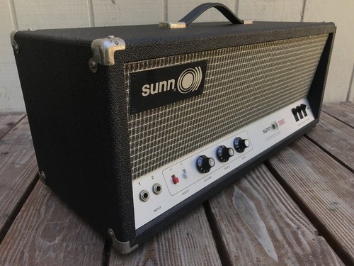 SUPER CLEAN Vintage Sunn 200S Tube Guitar Amp w/ Cover Amplifier Head