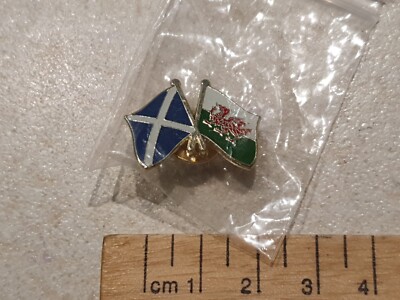 Welsh Scottish Friendship Badge Wales Scotland Rugby football plaid snp bnip