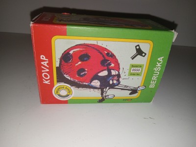 Kovap Mechanical Clockwork Toy Ladybug Beruska - Wind It Up and Off It Goes! Fun