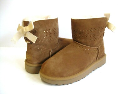 UGG DAE SUNSHINE PERF WOMEN ANKEL BOOTS SUEDE CHESTNUT US 10 /UK 8.5 /EU 41