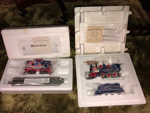 BACHMANN HAWTHORNE VILLAGE SPIRIT OF AMERICA TRAIN SET 12 PC LARGE SET