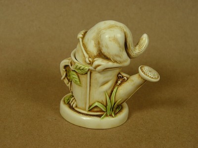 Harmony Kingdom 1999 Catch as Catch Can Trinket Box with Cat in Water Can L00K!