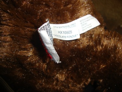 Ganz Brown Chocolate Fondue Teddy Plush Stuffed Animal Beans 15