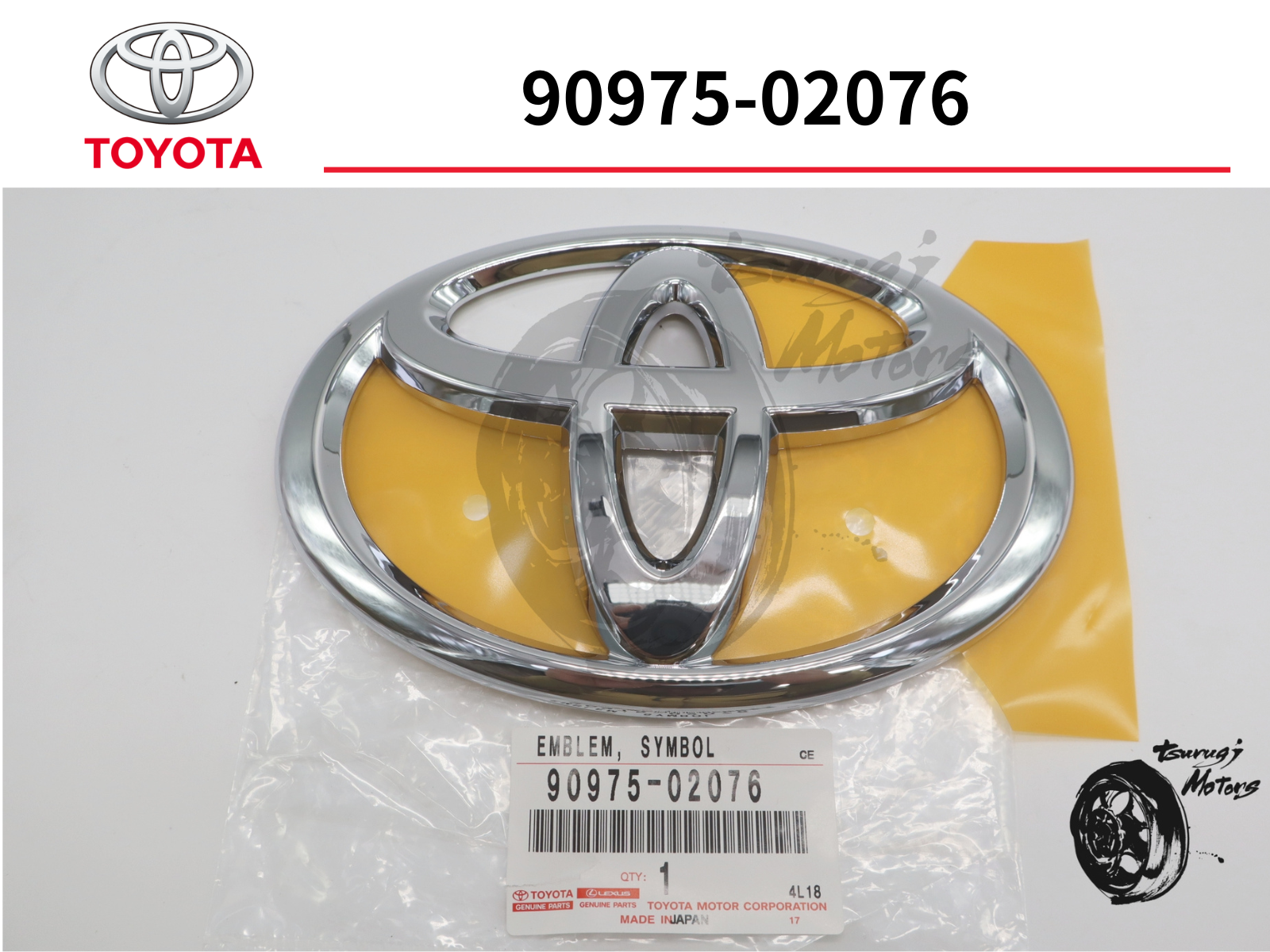 Toyota Genuine LAND CRUISER Emblem Radiator Grill or Front