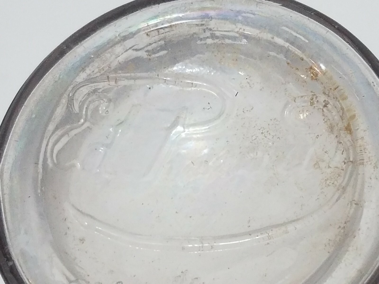 Ed Pinaud Paris Hair Tonic Vintage Clear Glass Bottle - 7 Inches Tall