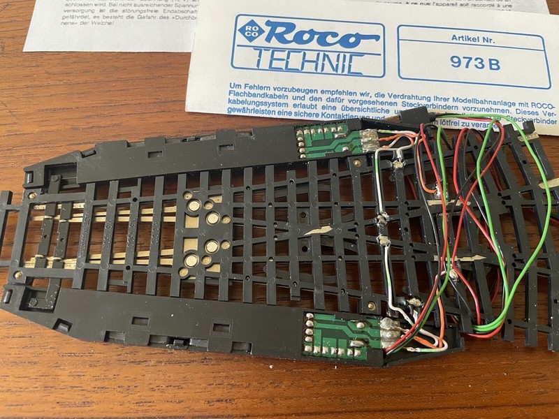 Roco 42318 HO Electric Three-Way Switch Track 4500 Unused in Box