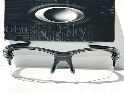 NEW Oakley FLAK 2.0 XL Matte Black Frames with Clear Lens Sunglass 9188-98