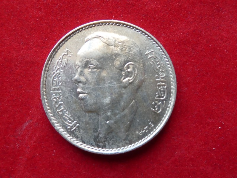 Marokko , 5 Dirhem 1965 , Hassan Ii. Silber , Vzgl.