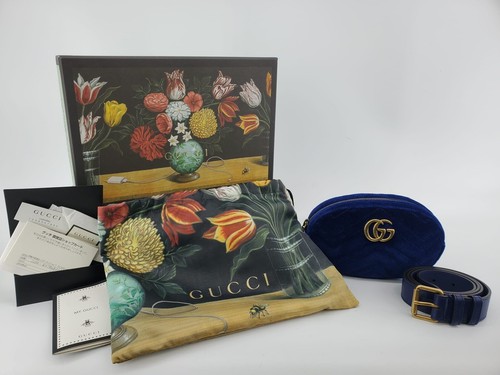 GUCCIポーチ／NAVY Ophidia small pouch in blue and dark blue Supreme | GUCCI® US