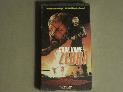 CODE NAME: ZEBRA (1987) VHS JOE TORNATORE JAMES MITCHUM MIKE LANE ACTION SEALED!