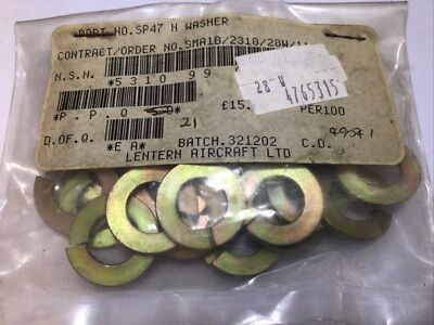 NOS 1/2  BSF UNF UNC Single Coil Spring Washer p/n SP47N qty 21 (J/2)