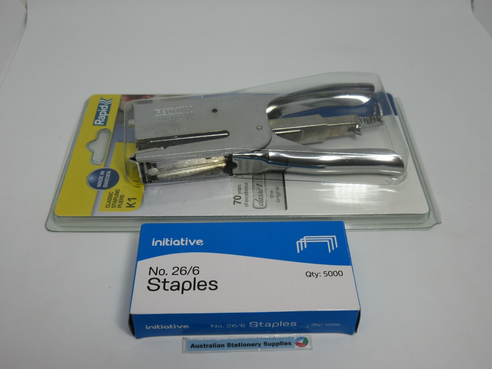 Rapid K1 Plier Stapler Classic Look + 5000 Rapid free box of 5000 26/6