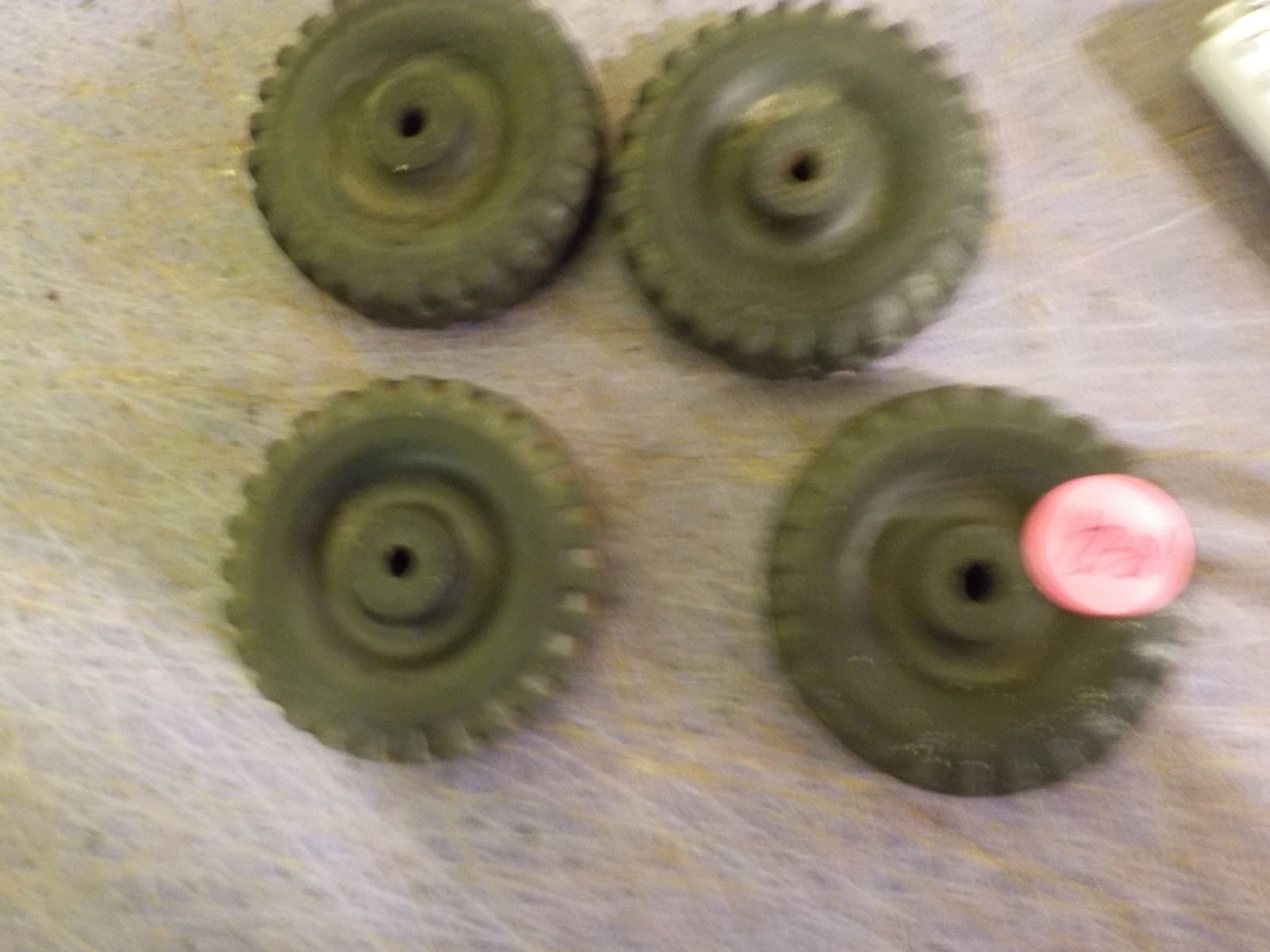 tonka ford truck set of 4 solid rubber tires for parts