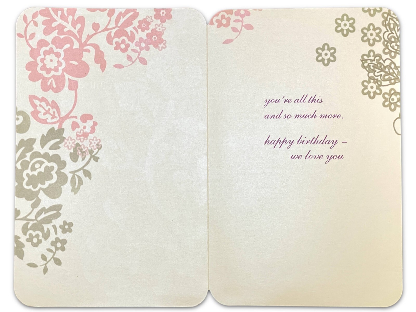 Embellished BIRTHDAY Card FOR OUR DAUGHTER FROM PARENTS by American Greetings +✉