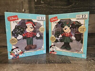 Gemmy 3.5' Airblown Inflatable Disney Mickey & Minnie Mouse 