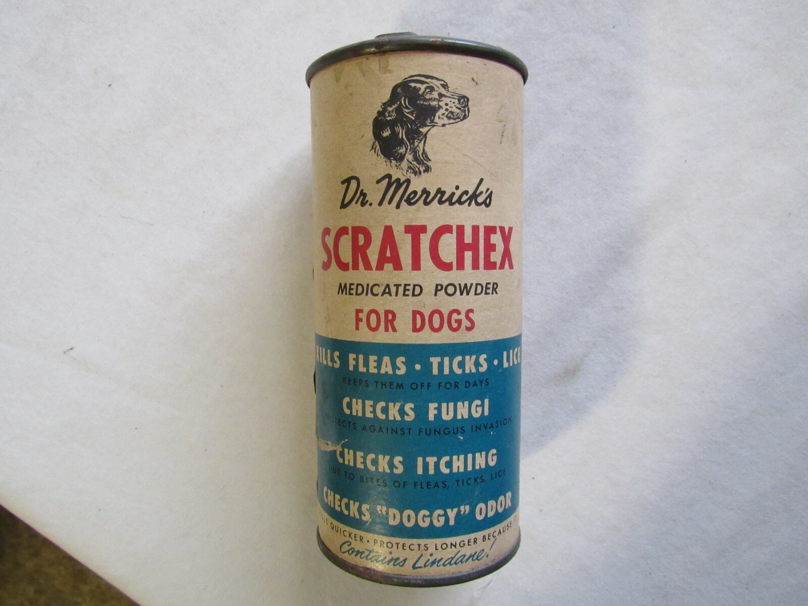 Dr. Merrick's SCRATCHEX For Dogs - Old Cardboard & Metal Container